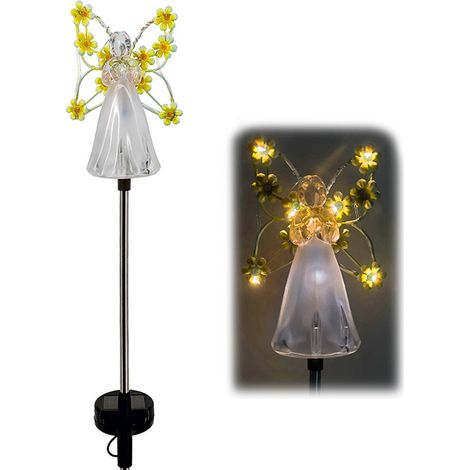 Lampe solaire ange pour jardin, décoration extérieure, lampe solaire ange pour cour ou jardin, lampe à brancher (1/5)