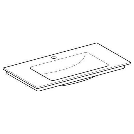 Geberit ONE Möbelwaschtisch Abgang vertikal, 90x14x48cm, (1/5)