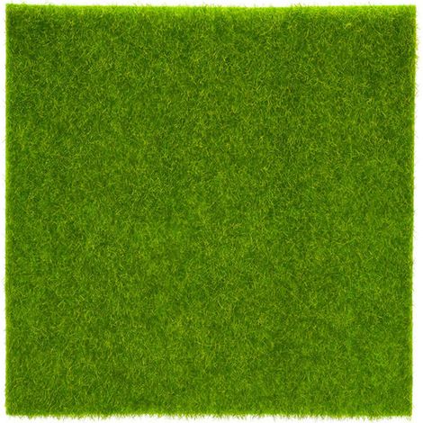 Tappeto in erba artificiale, verde – 15x15 cm – per interni/esterni – decorazione per la casa