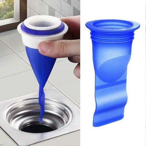 Bouchon de siphon de sol anti-odeurs, anti-refoulement, en silicone, avec filtre et crépine, pour cuisine et salle de bain. (1/5)