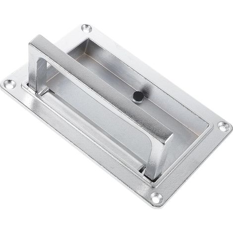 Poignée Simple et Pratique Encastrée Argenté en Alliage de Zinc Remplacement Poignées Porte Coulissante Anti-rouille pour Équipements de Mesure et Contrôle (1/5)