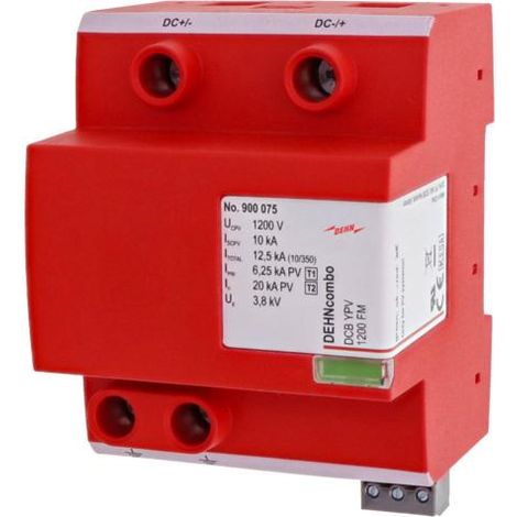 PV Überspannungsableiter 1200V DC Typ1+2 + FM-Kontakt DCB YPV 1200 FM