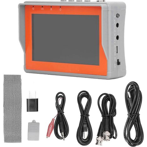 Tragbarer 4,3-Zoll-HD-Videomonitor-Tester mit analogem und koaxialem AHD-Videoanschluss, 2-in-1-CCTV-Tester, 100–240 V, US-Stecker