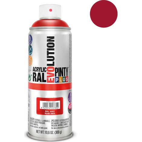 Peinture En Aérosol Pintyplus Evolution 520cc Ral 3003 Rouge Rubis (1/2)