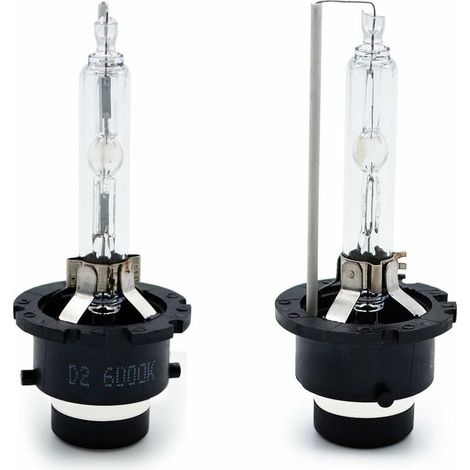 Kit de xenón D2S 6000K, lámpara de descarga HID para faros delanteros, 35W, luz blanca, reemplazo para bombillas exteriores halógenas o LED (2 piezas) (1/5)