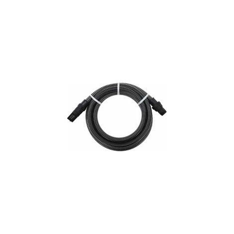Saugschlauch mit PVC-Anschlüssen, schwarz, 1" x 10 m PVC-Crezuo
