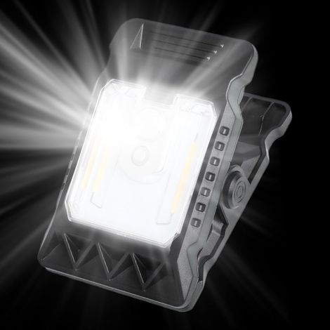 Lampe Solaire Exterieur, Lampe Solaire À Pince Avec Détecteur De Mouvement, 400mAh Clip On Lumiere Solaires Exterieur, Idéale Pour Clôtures, Arbres, Patios, Allées (1/5)