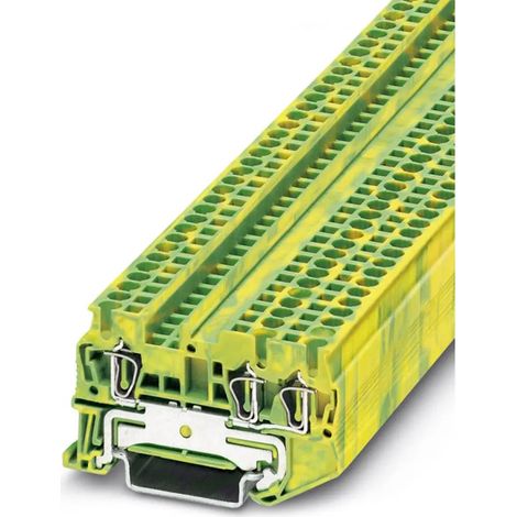 [NEUWERTIG] B-Ware Phoenix Contact Schutzleiterklemme Erdungsklemme Zugfeder Grün Gelb 50 Stück