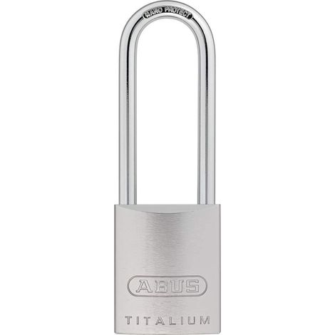 ABUS Mechanical 86TI/45mm TITALIUM™ Padlock Without Cylinder 80mm Long Shackle ABU86TI45LS