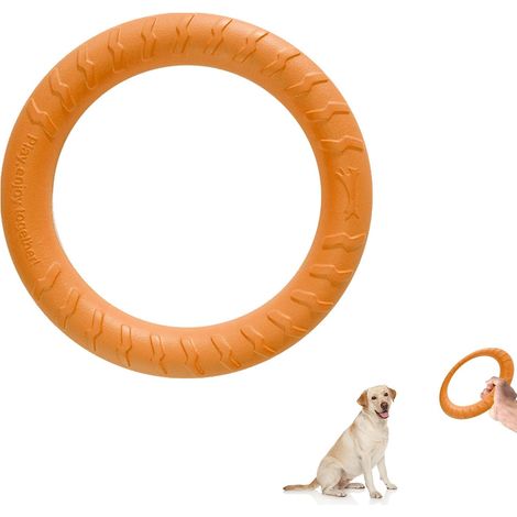 Anneau de Morsure de Chien, Chien Jouets Anneau, Anneau D'entraînement Interactif, Disque de Lancer Durable, pour Petits et Grands Chiens (1/5)
