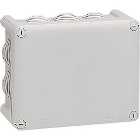 Boîte de dérivation rectangulaire Plexo dimensions 180x140x86mm - gris RAL7035 - 092052 - LEGRAND