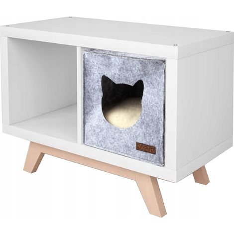 Casa de fieltro para gatos DOTTY, cama de fieltro, caja de estantería KALLAX (1/5)
