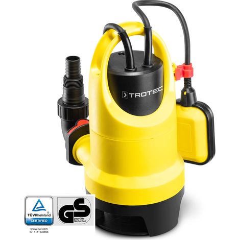 Trotec – Pompe submersible pour eaux usées – 400W – Hauteur de refoulement max 5m – Débit 7500L/h – Indice de protection IPX8 (1/5)