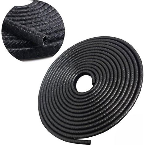 Protège-Portières - Bande Anti-Choc PVC 5 m - Pour Voiture Porte Carrosserie - Noir (1/5)