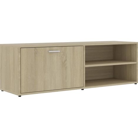Mobile TV multimediale scaffale per televisione televisore buffet sala da pranzo soggiorno camera da letto rovere Sonoma 120 x 34 x 37 cm derivati del legno marrone 020027465