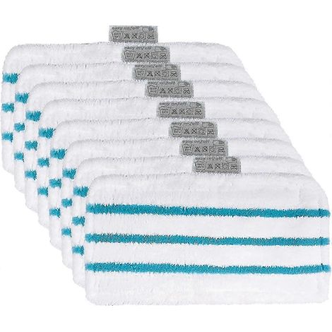 Lot de 8 chiffons en microfibre AURA pour balai vapeur Black & Decker FSMP20, compatible avec les modèles FSM 1630, FSM 1616, FSMH13E5, FSM 1321 et FSM1605. (1/3)