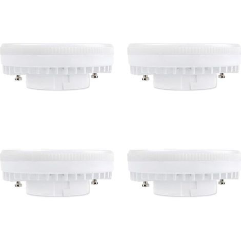 Spot LED GX53 9W Blanc Chaud 3000K, 900LM, AC 230V, Equivalent CFL GX53 15-18W, 120° Ampoule Réflecteur LED GX53 pour Meuble Cuisine/Armoire, non-dimmable, lot de 4 [Classe énergétique (1/4)
