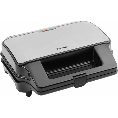 waffle-tostapane-grill 3in1 900w nero / acciaio inossidabile - ASG90XXL - Bestron