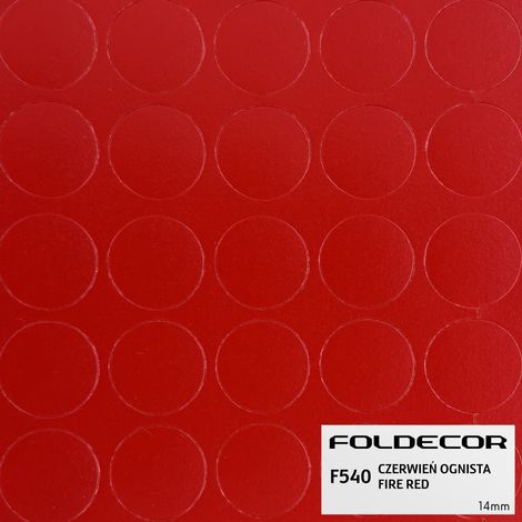 Bouchon autocollant fi14 rouge feu (feuille de 25 pièces) (1/5)