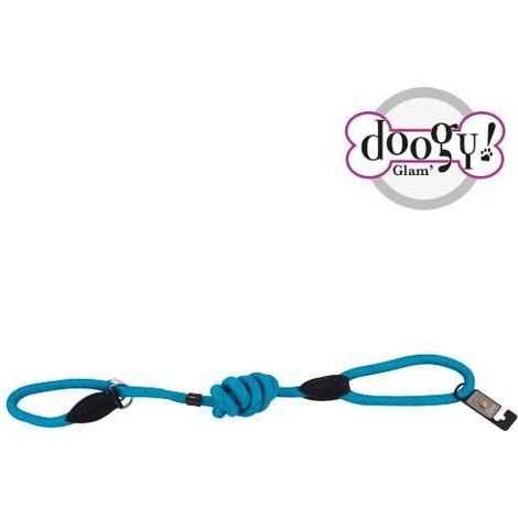 Laisse-lasso réfléchissante Run Around turquoise Taille : T3