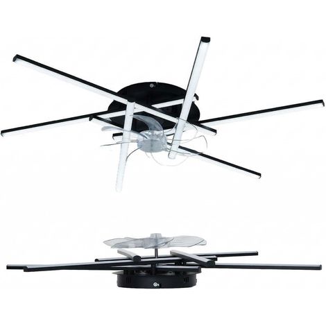 Moderne Deckenventilator mit LED-Licht – 32 Zoll, leiser Flush Mount – Dimmbar – APP und Fernbedienung