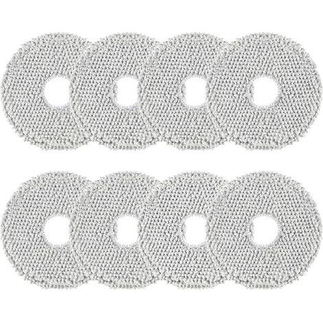 8er-Pack Reinigungstücher für ECOVACS DEEBOT X2/T20/T30/T50 Pro OMNI, Xiaomi X20/X10+ und Dreame L10s/L10/L20/X40/L40/X50/L50 Ultra Saugroboter, wiederverwendbar und waschbar (1/5)