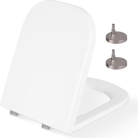 abattant wc clipsable papado frein de chute  lunette toilette carré (1/5)