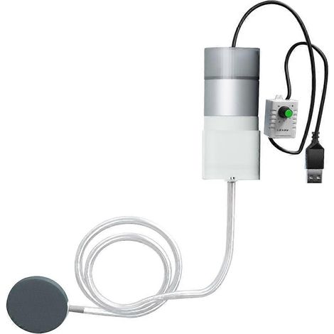 Pompes à air USB pour aquarium - Mini pompes à air portables USB pour aquarium - Pompe à oxygène pour aquarium à une seule tête avec interrupteur de vitesse