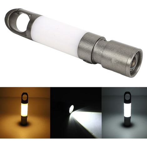 Hochleistungsfähige, tragbare Taschenlampe mit Magnet, Zeltlichtleiste, dimmbarer RGB-Lampenschirm, wiederaufladbare Arbeits- und Wartungslampe für Outdoor-Camping, multifunktionale Beleuchtung. (1/5)