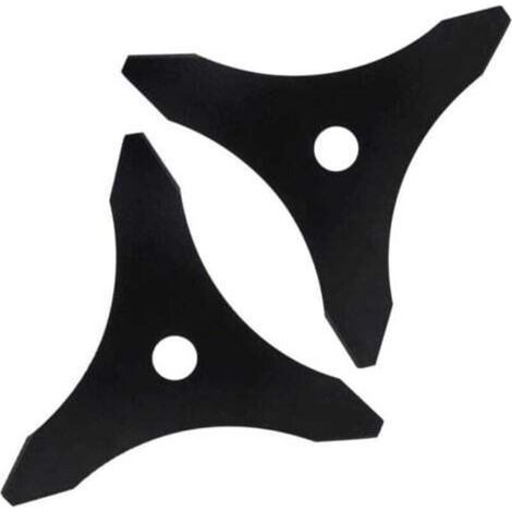 Universal three-tooth brushcutter blades compatible with machines from brands such as Stihl, Husqvarna, Mitox, Echo, and Kawasaki, suitable for clearing young green shoots (1/4)