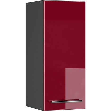 Armario colgante Fame-Line, Rojo Burdeos alto brillo, 30 cm, Vicco