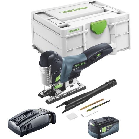 Festool CARVEX PSC 420 EB-Basic sierra de calar pendular sin cable 18 V 120 mm sin escobillas + 1x batería recargable 5,0 Ah + cargador rápido + Systainer (1/5)