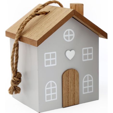 Bloc-porte en MDF Maison 12 x 8.5 x 13 cm