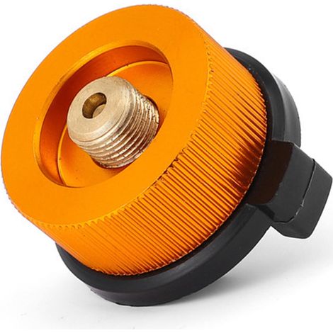 Adaptateur pour réchaud de camping, convertisseur de gaz, tête de conversion de réservoir de gaz de rechange avec fonction de fermeture automatique pour réchaud de camping, randonnée et pique-nique (1/5)