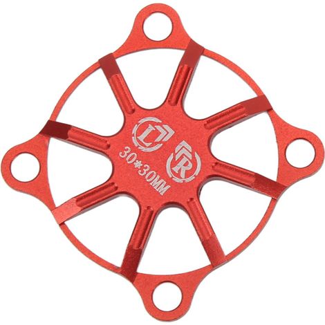 Cache-ventilateur de refroidissement pour voiture télécommandée RC, petit modèle en alliage d'aluminium, pour moteur électrique ESC, 30 x 30 mm, rouge (1/5)