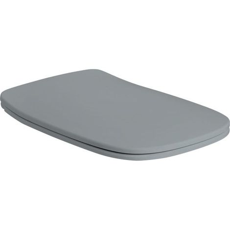 Asiento De Inodoro Termoestable De Cierre Suave Gris Mate  Mozart