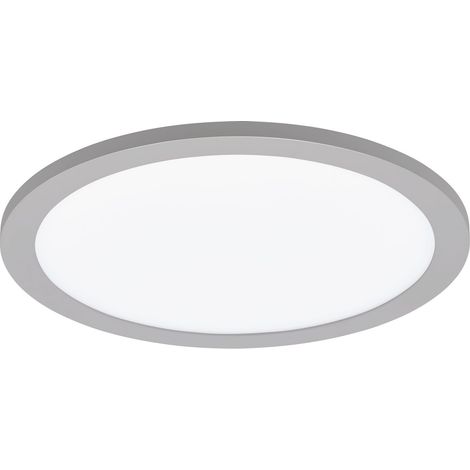 LED plafonnier, lampe de plafond dimmable, aluminium gris