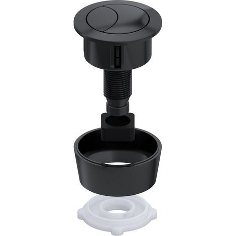 Universal dual flush push button kit for 20mm, 40mm, 50mm, 60mm lid holes (matte black) (1/5)