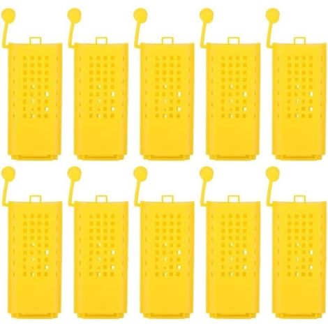 Lot de 10 Cages en Plastique pour Apiculture