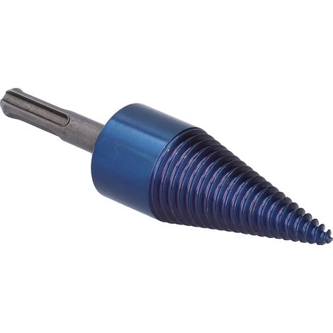 Brennholzspalter-Bohrer mit Rundschaft aus HSS (Hochleistungsschnellstahl) – Kegelbohrer 32 mm (1/5)