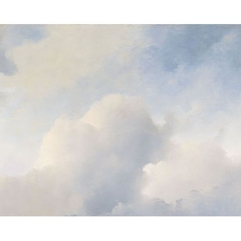 papier peint panoramique nuages bleu et blanc - ESTAhome (1/4)