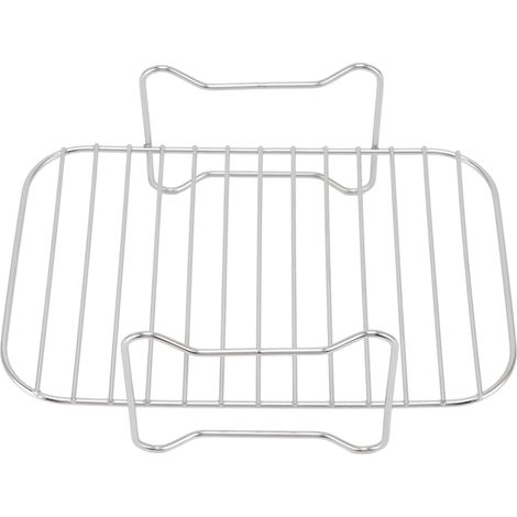Ortviai Grille en acier inoxydable 304 pour Ninja Foodi DZ201/401 – Rack polyvalent pour cuisson, grillade et déshydratation (1/4)