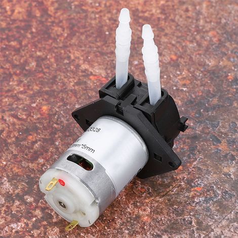 12V 35 Dosierpumpe DIY Peristaltikschlauchkopf für Aquarienlabor-Chemieanalyse (Schwarz) (1/5)