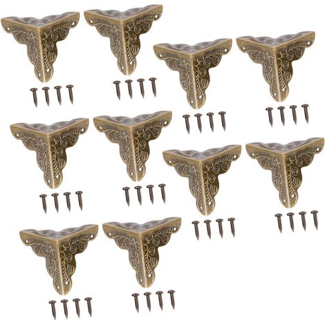 protections d angle vintage en fer dor pour meubles (1/5)