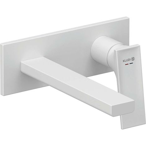 Kludi Decus - Grifo de lavabo empotrado, blanco mate 542445375 (1/2)