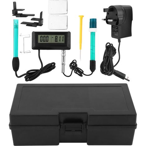 Analyseur en ligne multiparamètres pH EC pour aquarium eau de mer, testeur qualité de l'eau, prise UK 220V (1/5)
