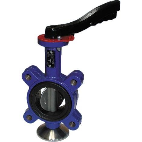 ZIVA-G Ind Anfl.-Absperrklappe DN200 GGG-40 Scheibe:1.4581 EPDM Rasth PN10