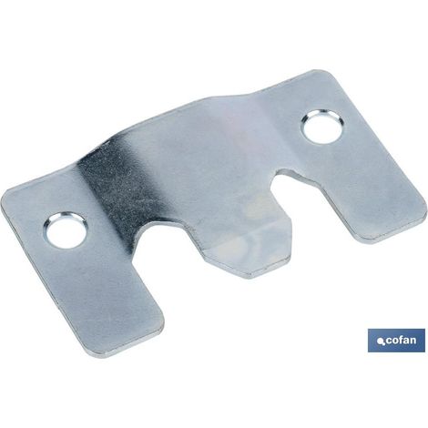 COFAN set 2 uds chapa anclaje zincada 60 x 35 mm venta unitaria (1/4)