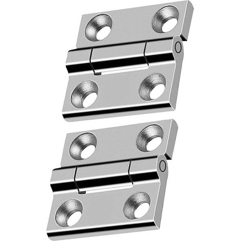 2 charnières en acier pour porte de placard/meuble/armoire (1/5)