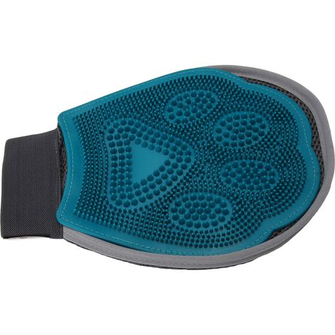 Gant de toilettage pour animaux de compagnie, double face, ajustable, pour massage du poignet et épilation des poils d'animaux (chats et chiens) (1/5)